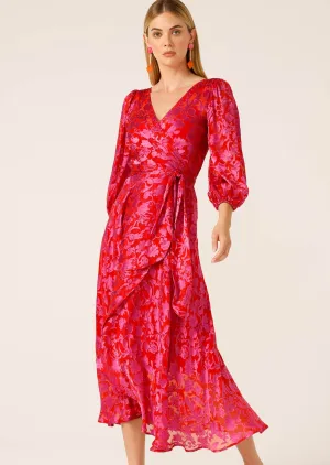Lily Fire Wrap Dress