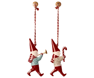 Maileg Metal Pixies Ornament Set of Two