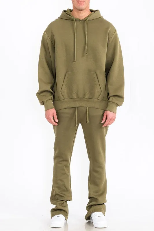 Marco Solid Fleece Flare Stacked Set