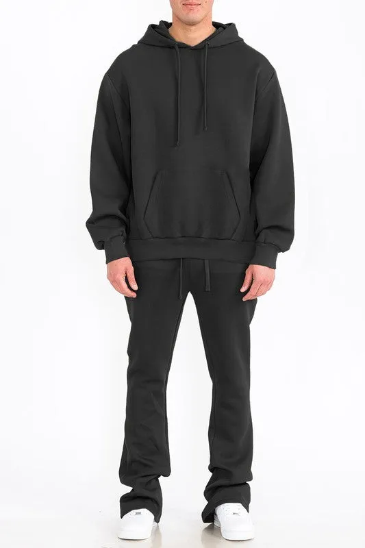 Marco Solid Fleece Flare Stacked Set
