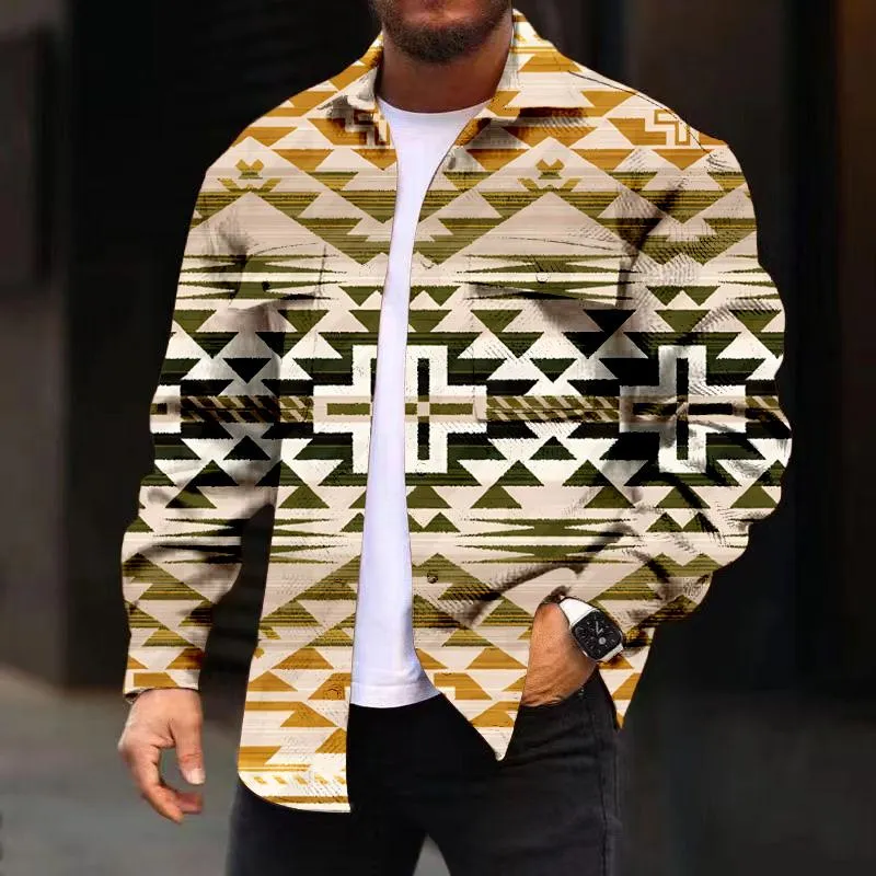 MEN'S FASHIONABLE CASUAL CORDUROY JACKET 20069148YM