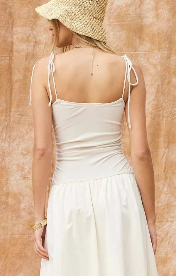 Mix and Match Midi Puff Dress