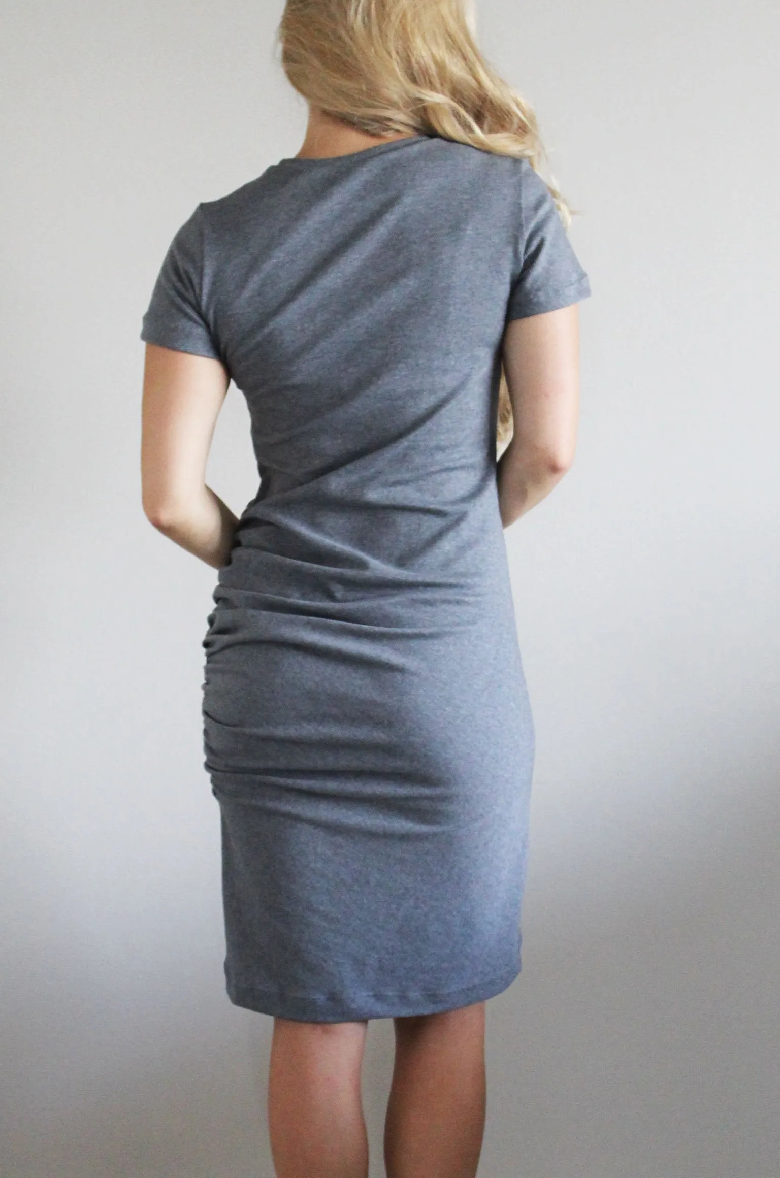 Morgan Rouched Knit Dress