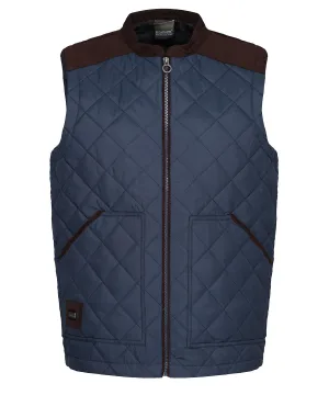Navy - Moreton diamond quily gilet