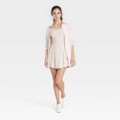 New - JoyLab Women's Knit Lace Up Active Athletic Tennis Dress with Pockets