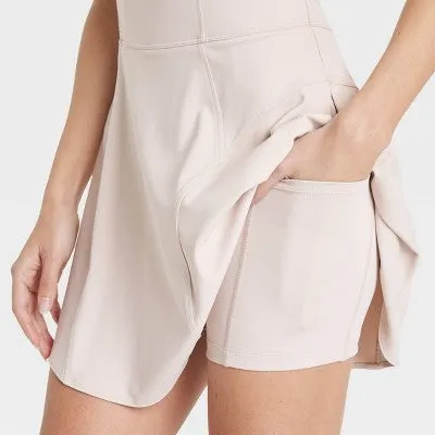 New - JoyLab Women's Knit Lace Up Active Athletic Tennis Dress with Pockets