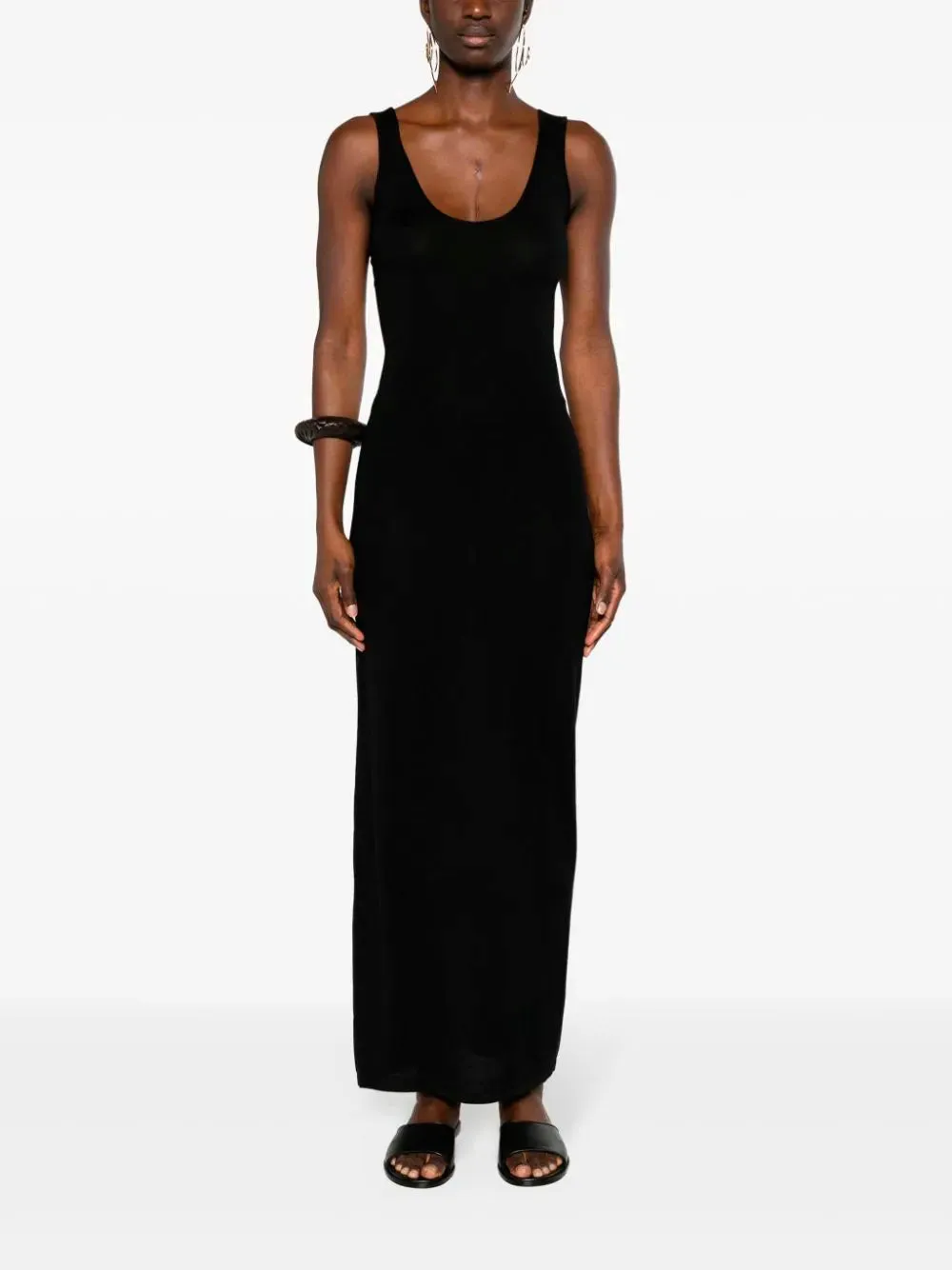 Open-back knit dress