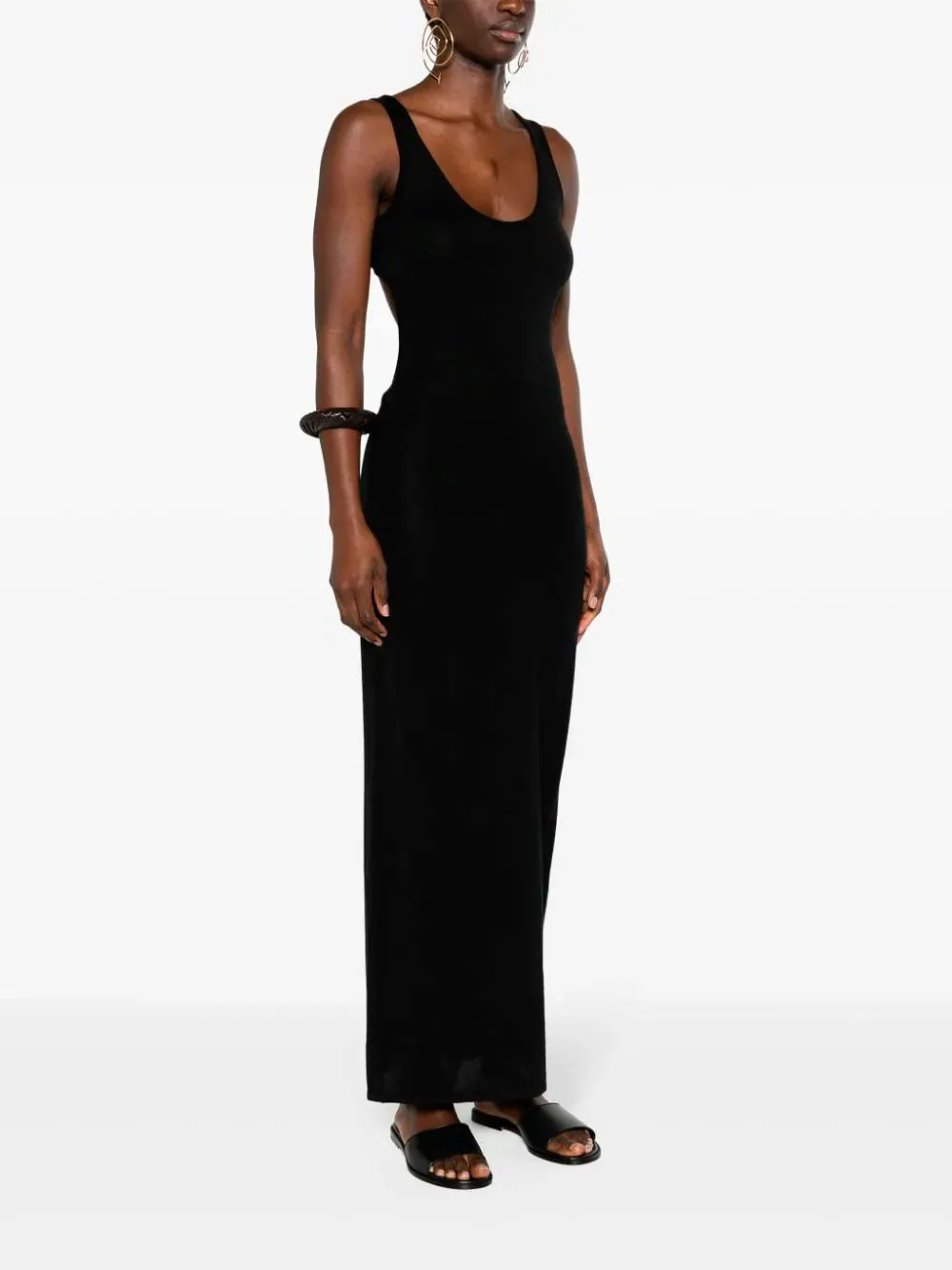 Open-back knit dress