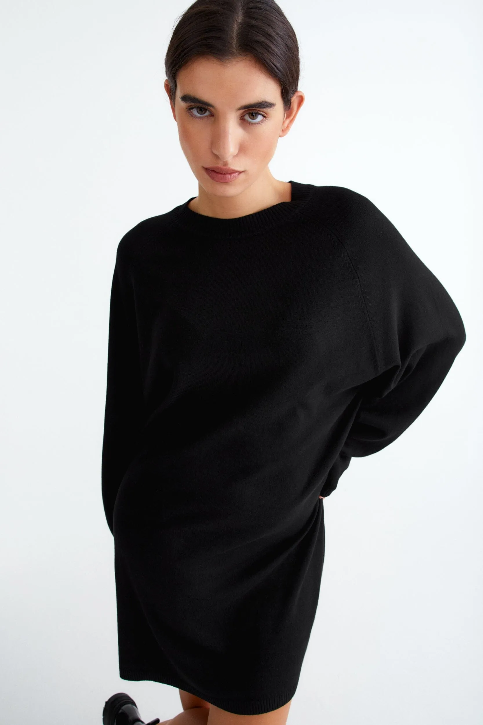 Oversized Long Sleeve Knit Dress