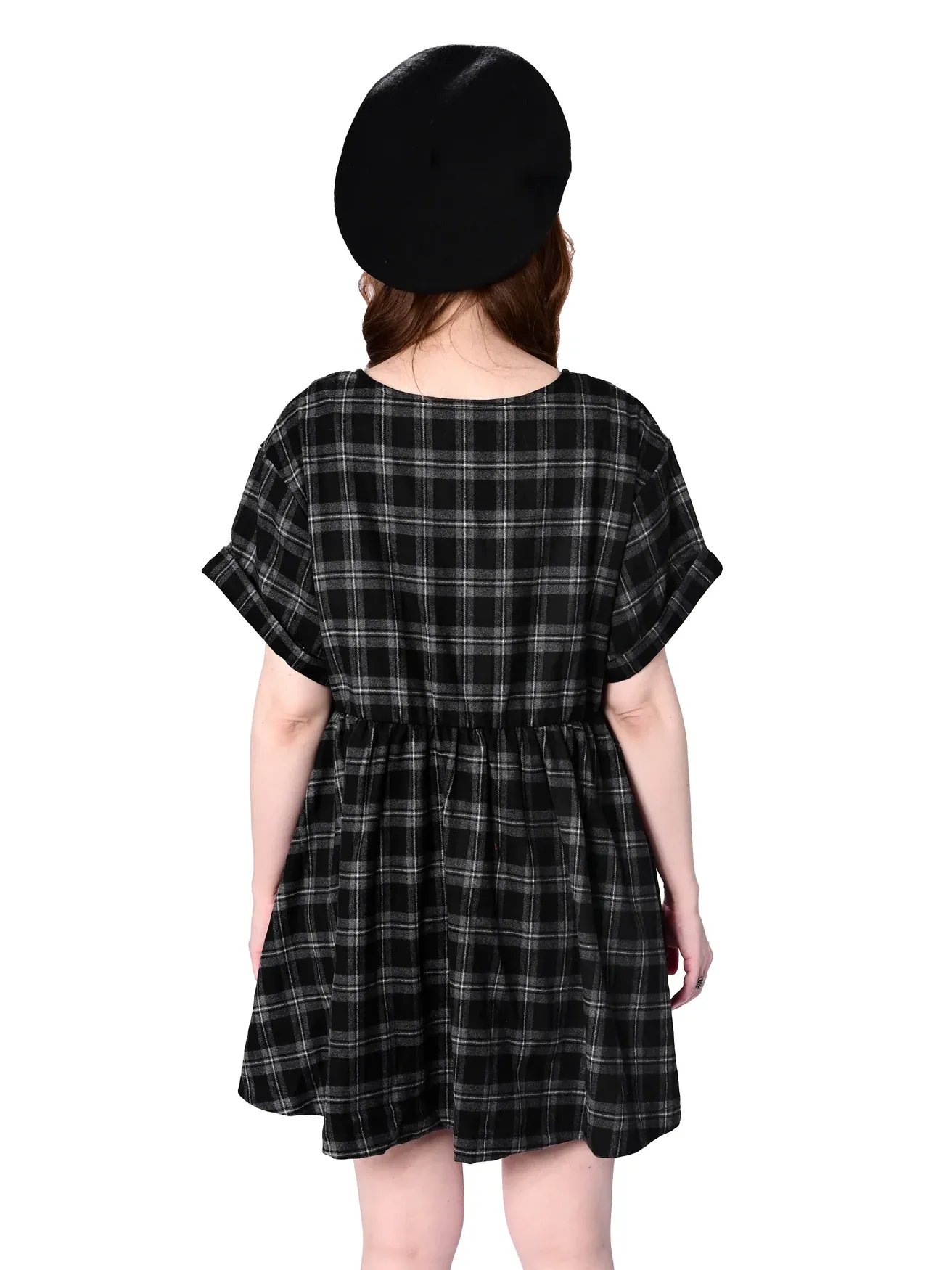 Plaid Babydoll Dress FOXBLOOD