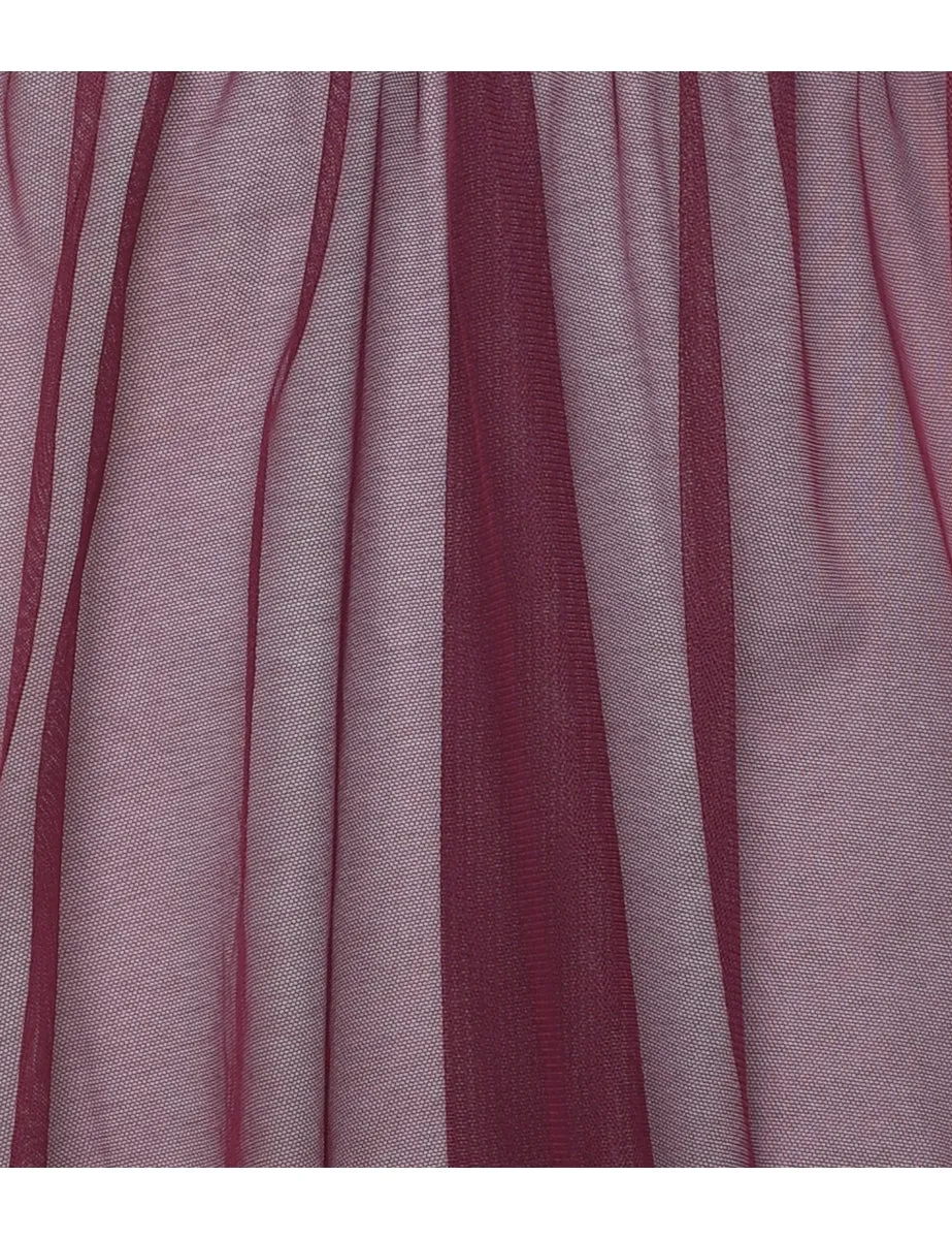 Plum Lace Criss-Cross Back Babydoll - S