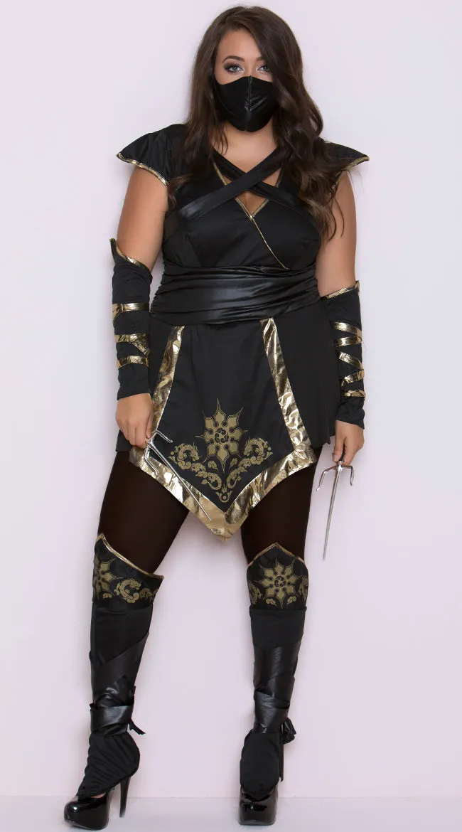 Plus Size Ninja's Mystique Costume