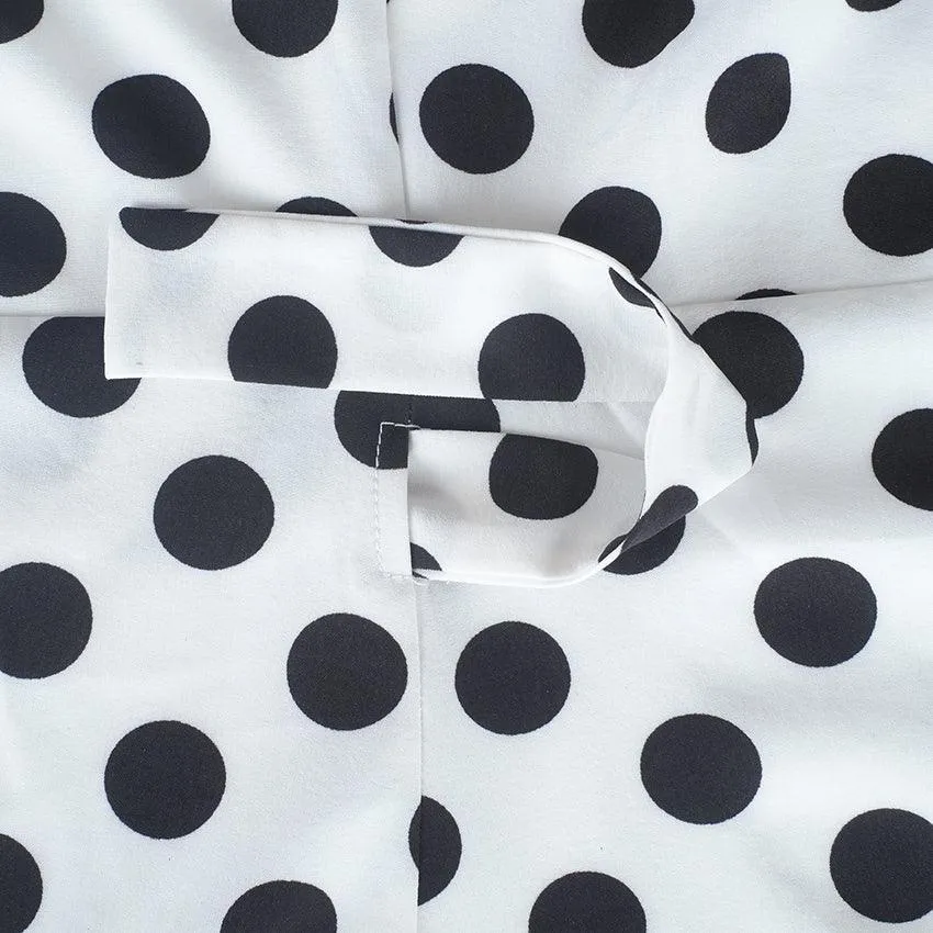 POLKA DOT PERFECT WRAP DRESS