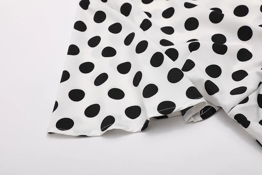 POLKA DOT PERFECT WRAP DRESS