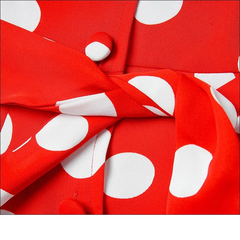 Polka Dot Wrap Dress
