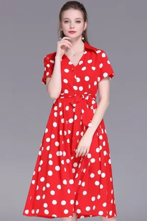 Polka Dot Wrap Dress