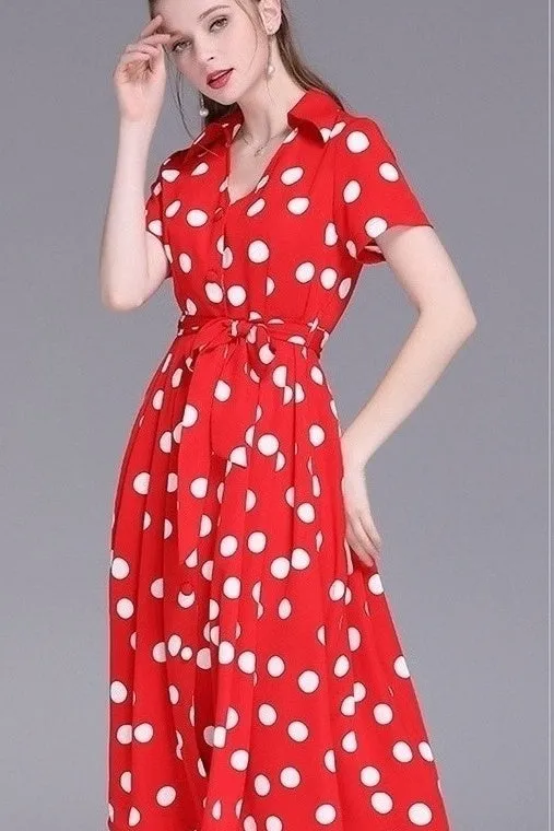 Polka Dot Wrap Dress
