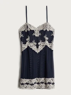 Pretty flowers babydoll in blue