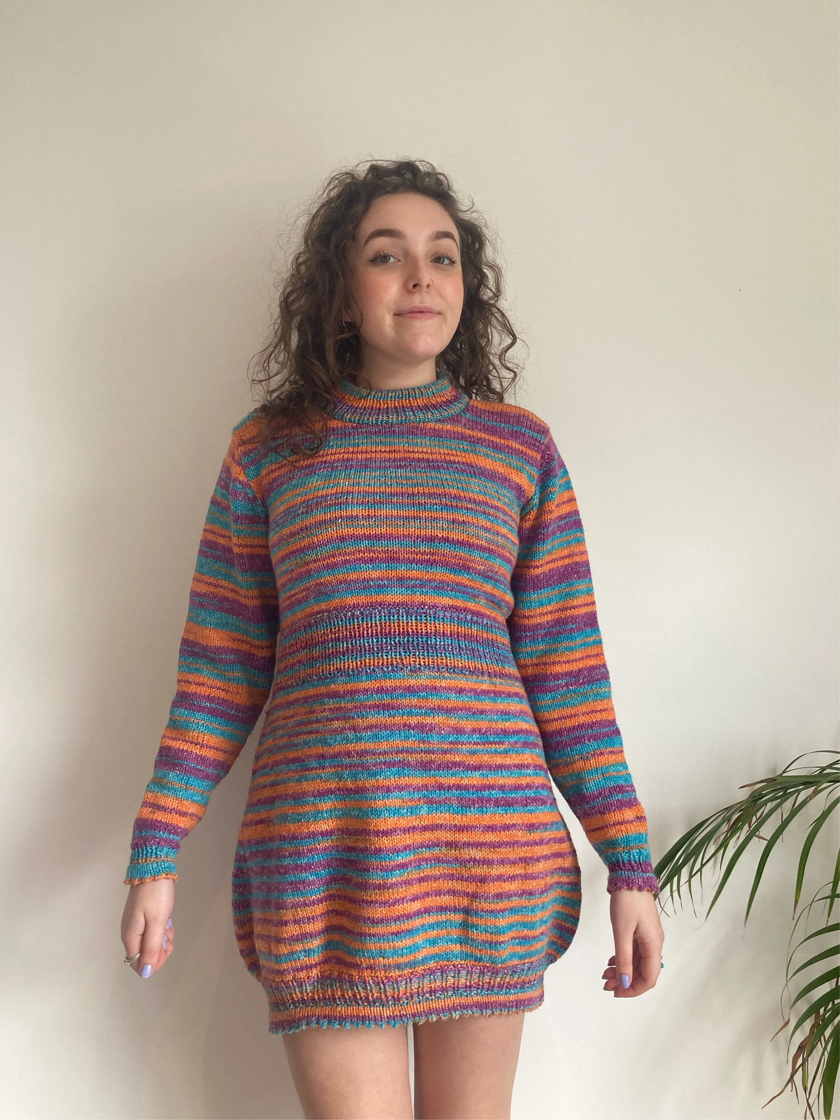Puff Skirt Knit Dress (S-M)