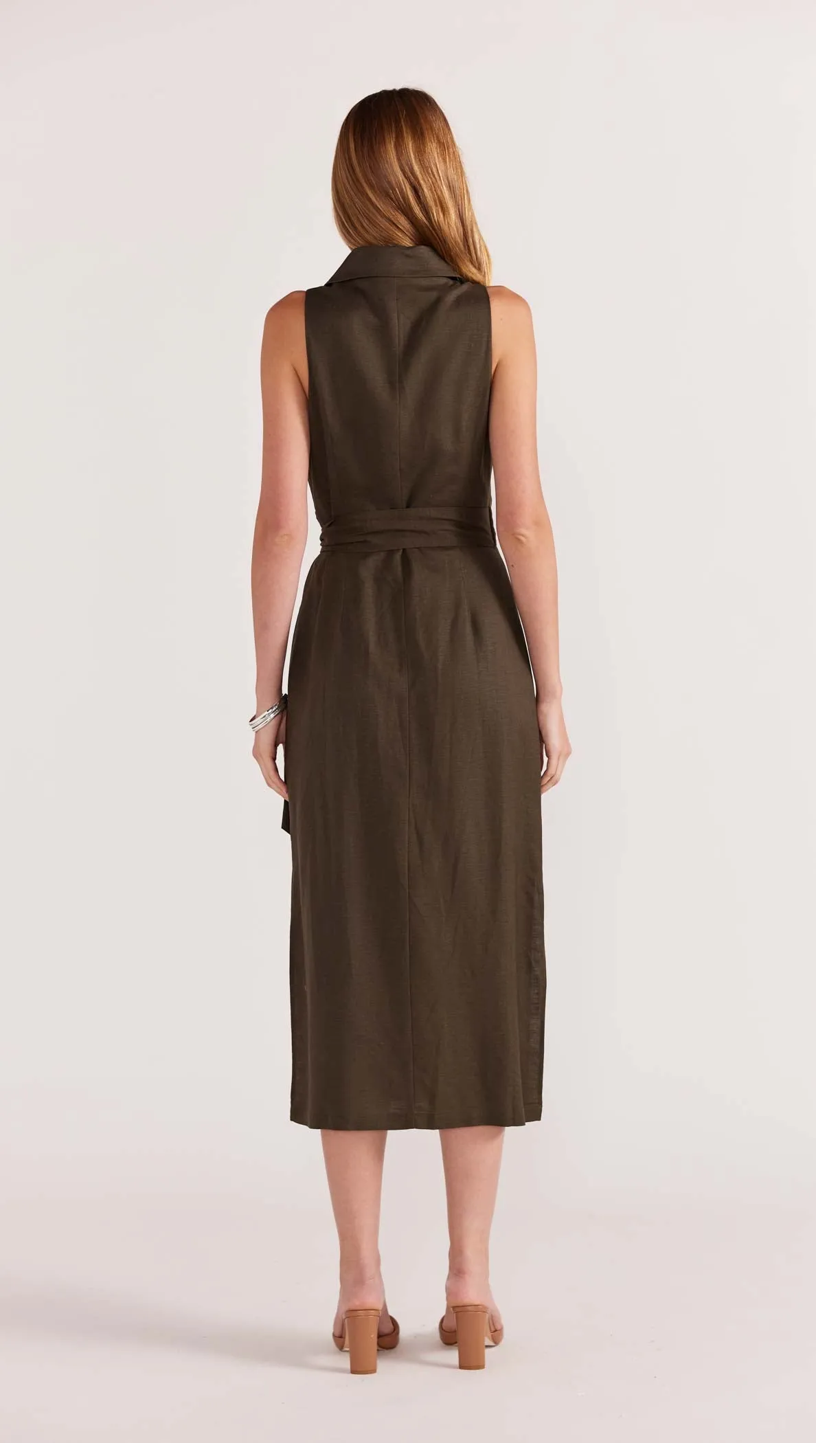 Saskia Wrap Midi Dress | Olive