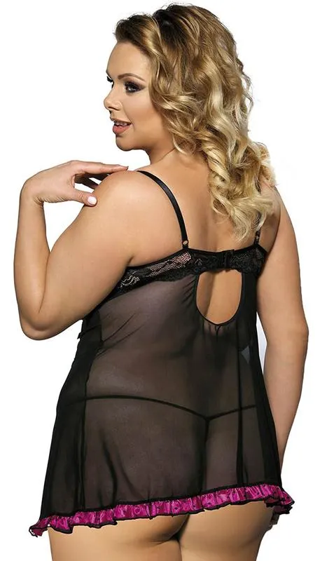 Sexy Sheer Babydoll - Three Sizes Available