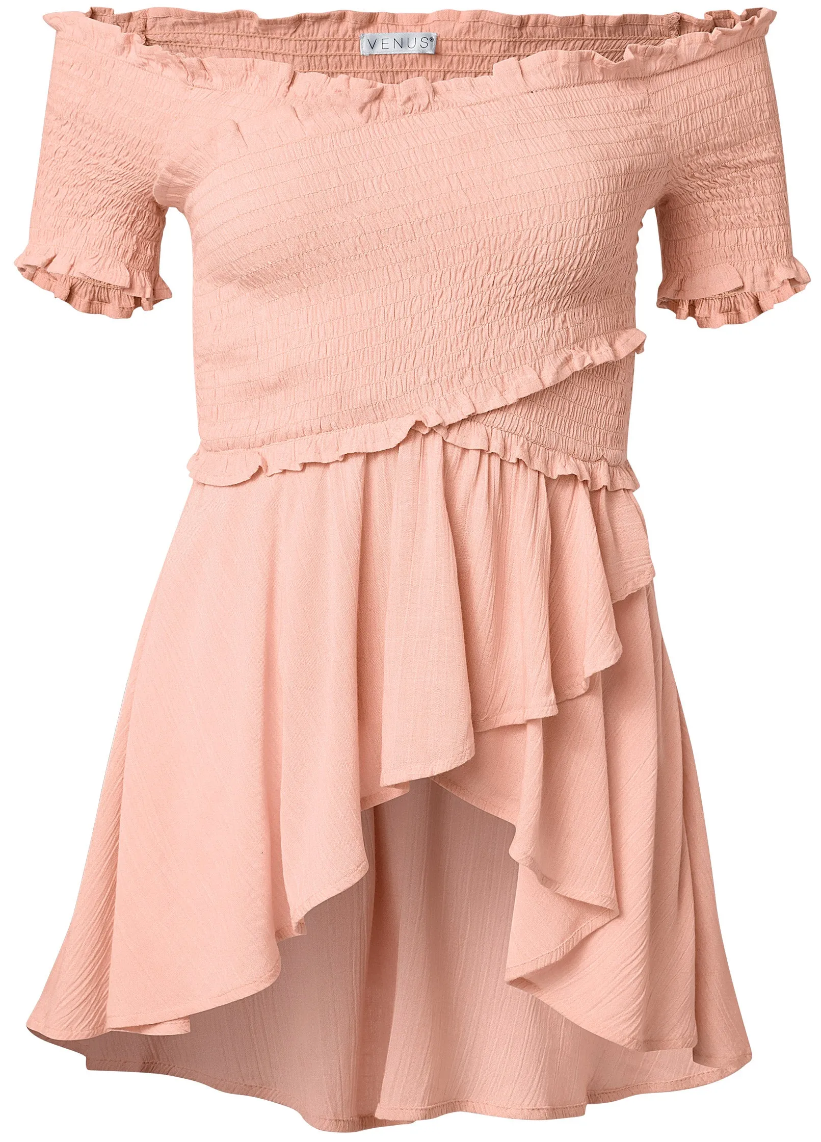 Smocked Babydoll Top - Blush