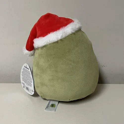 Squishmallows 8" Grinch in Santa Hat Plush