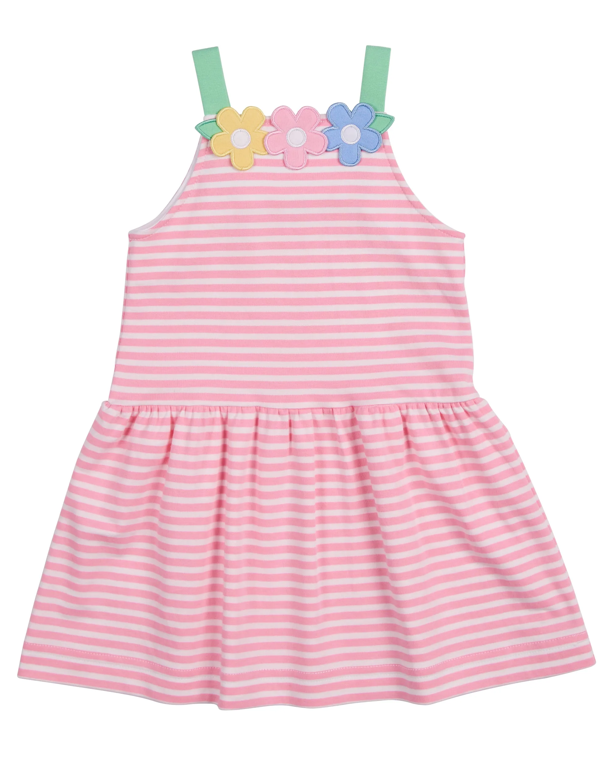 Stripe Knit Sundress w/ Flowers