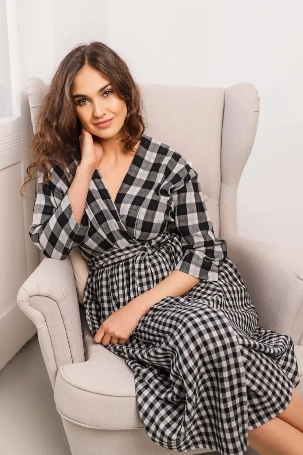 Teresita Organic Cotton Wrap Dress