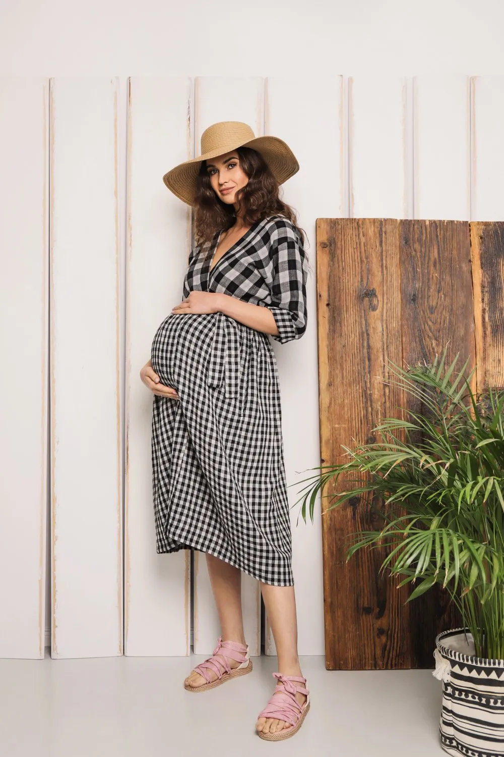Teresita Organic Cotton Wrap Dress