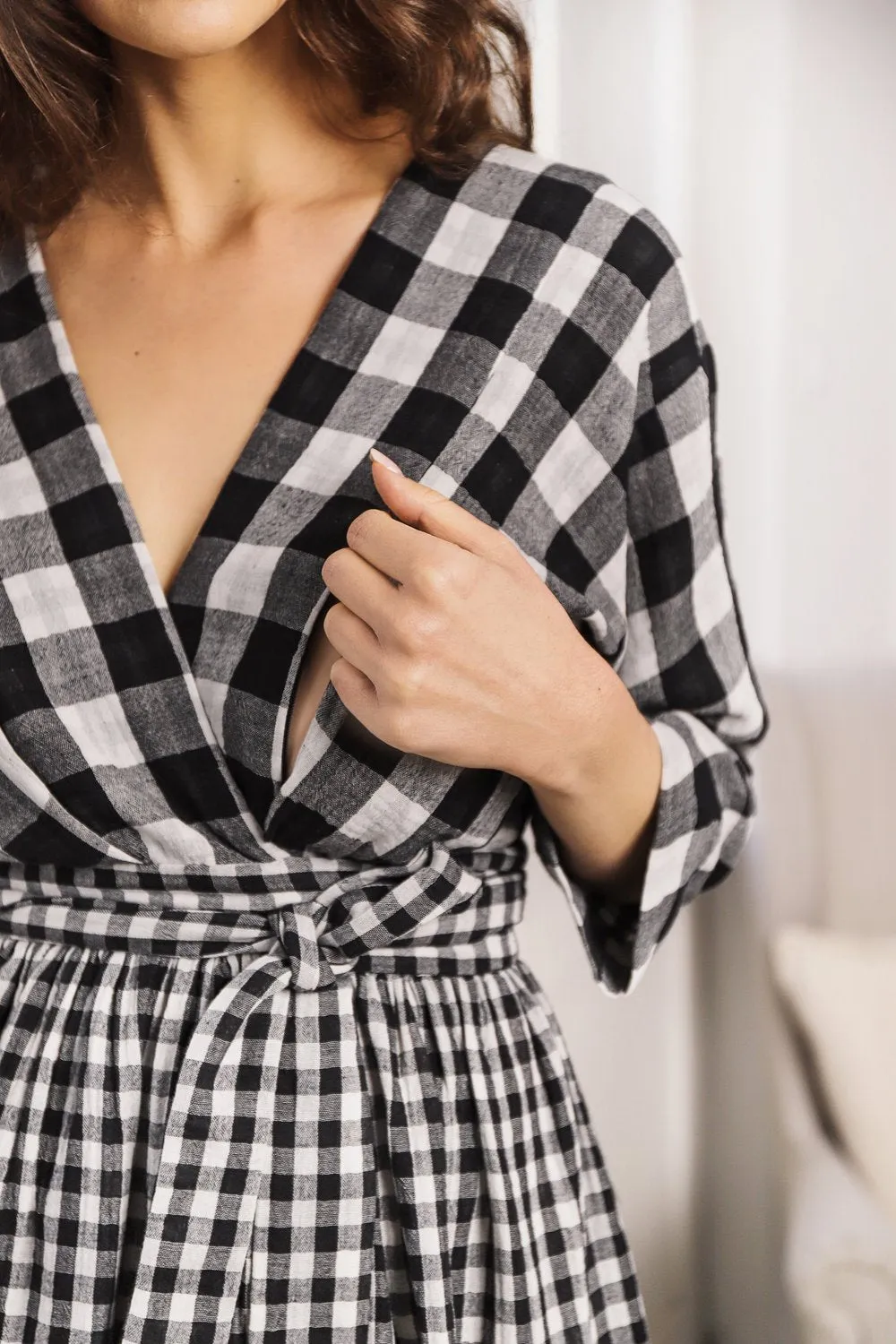 Teresita Organic Cotton Wrap Dress