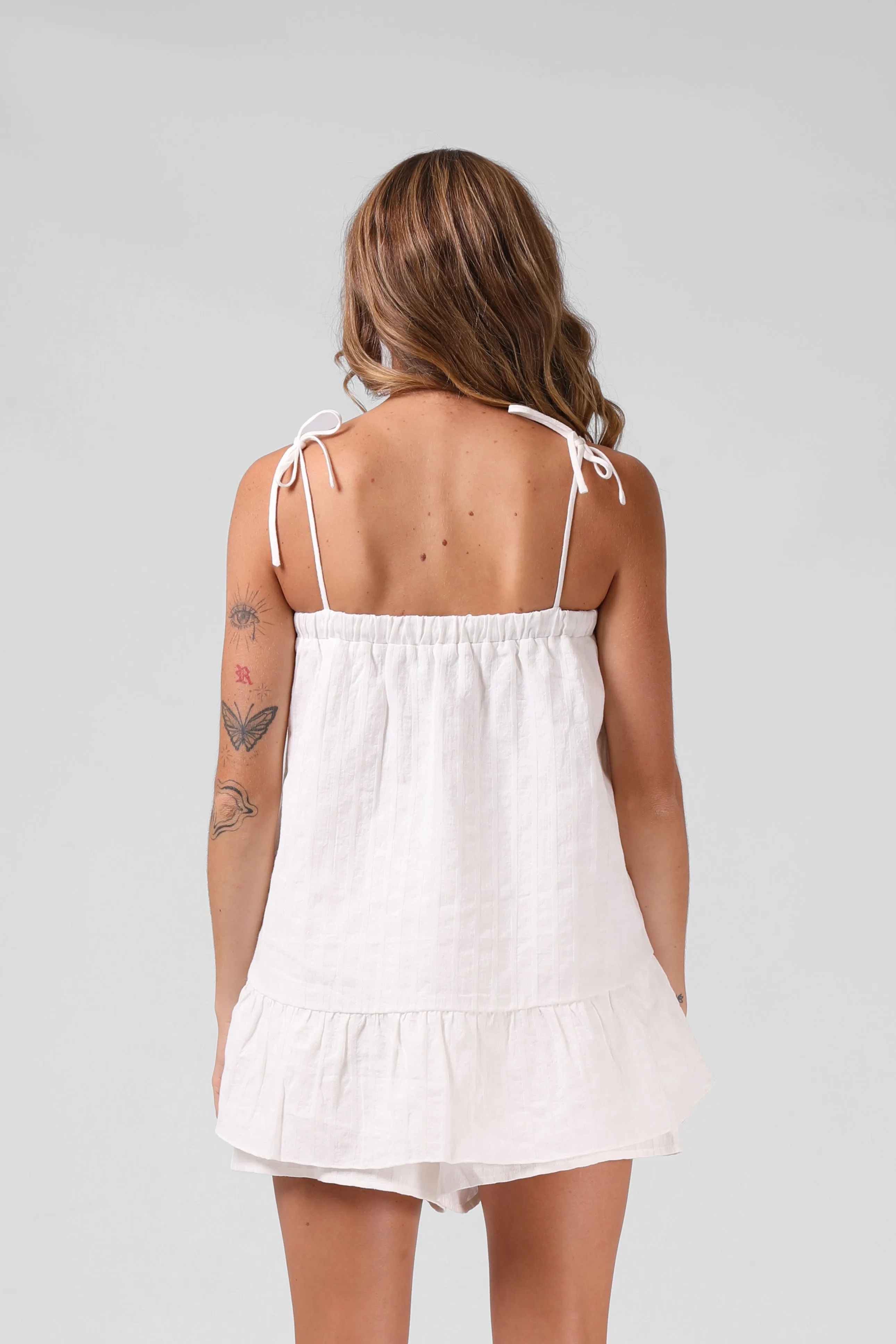 Tilly Top - White Textured
