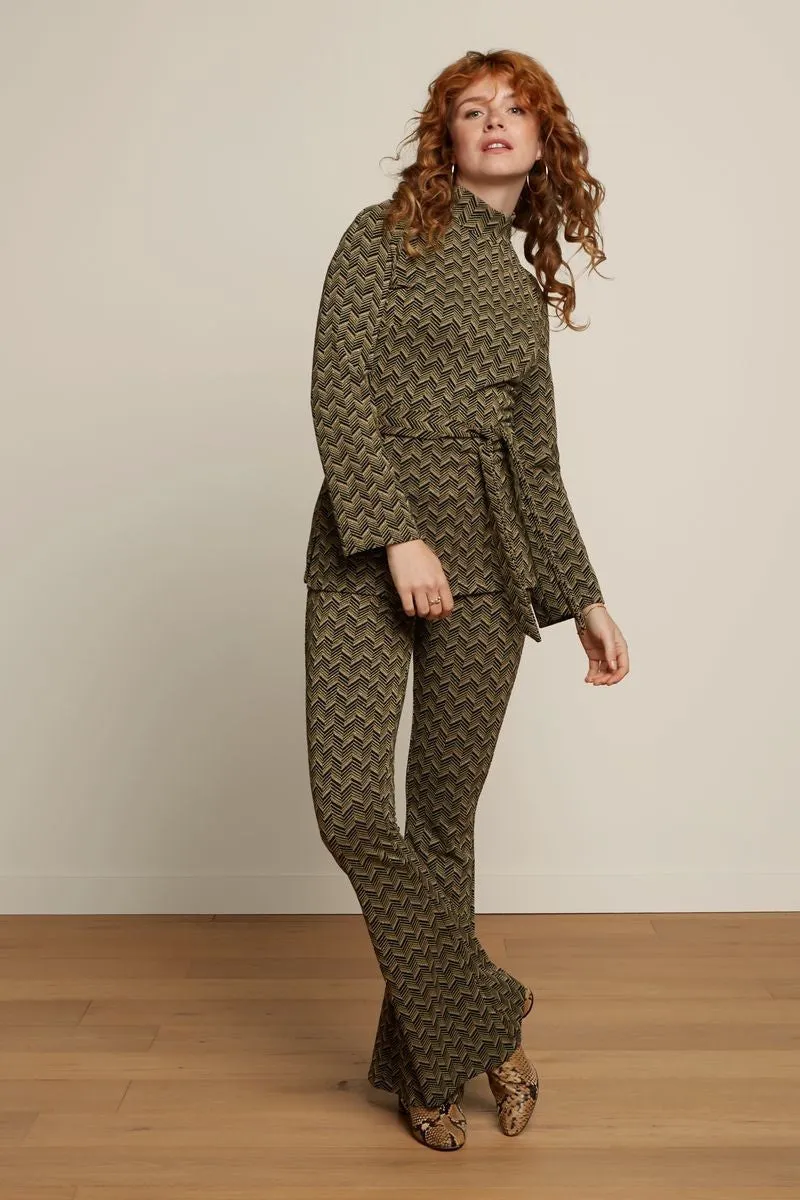 Tuniek met grafische print | King Louie Heloisa tunic top facet black