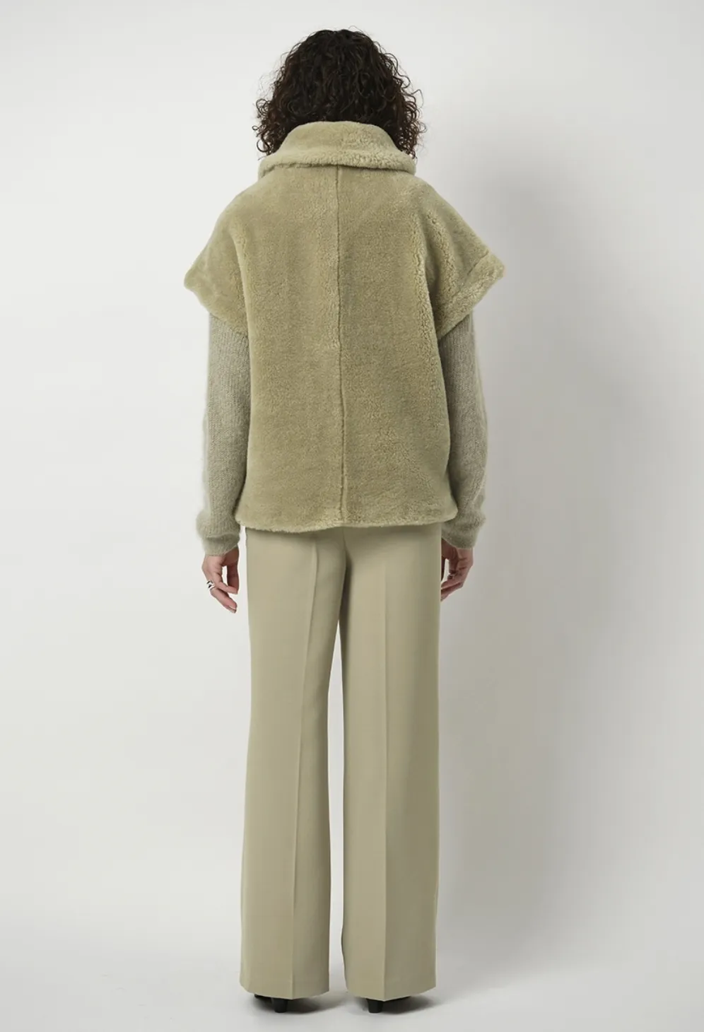 Waistcoat Cheedo swamp green