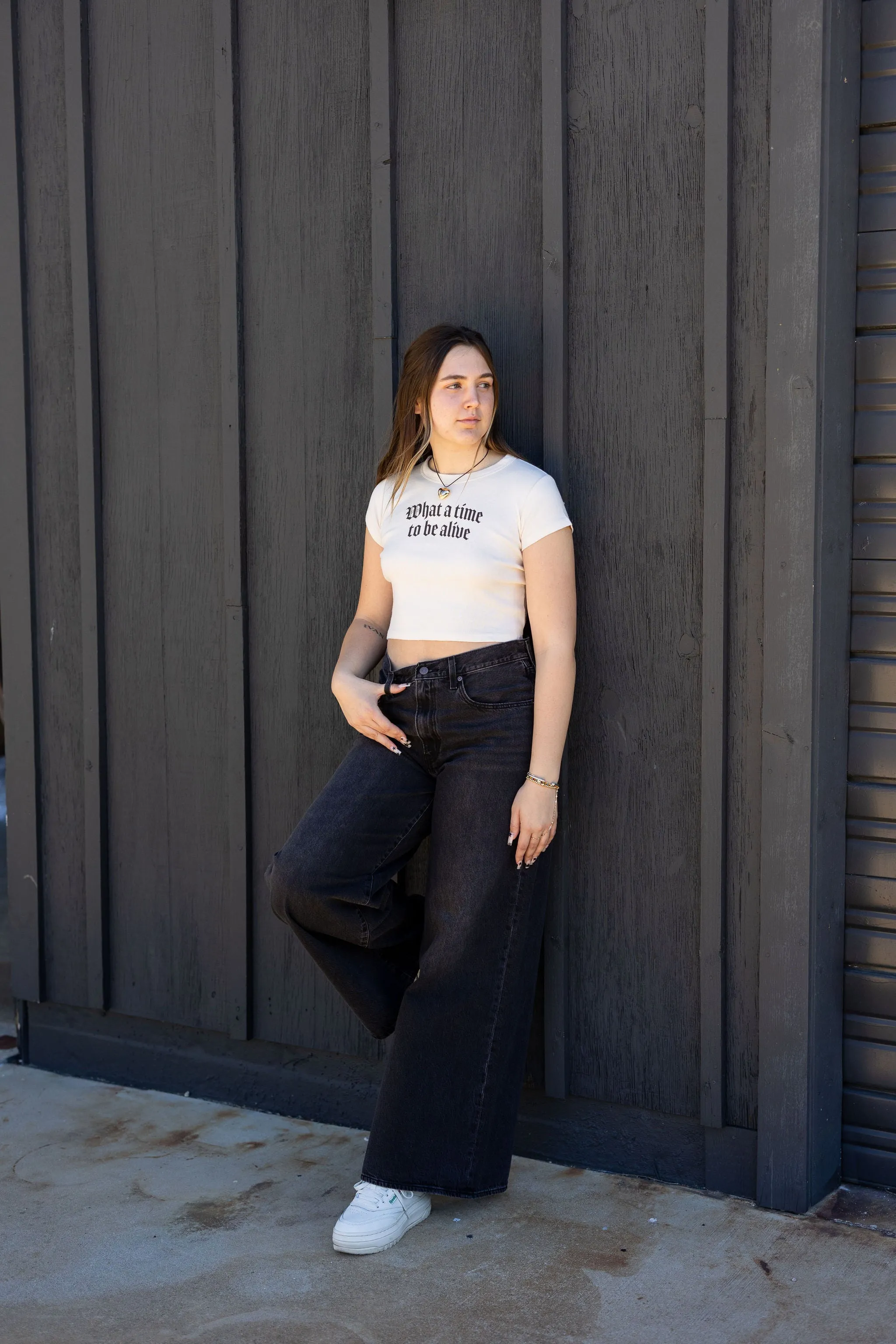 What A Time To Be Alive Graphic Baby Tee