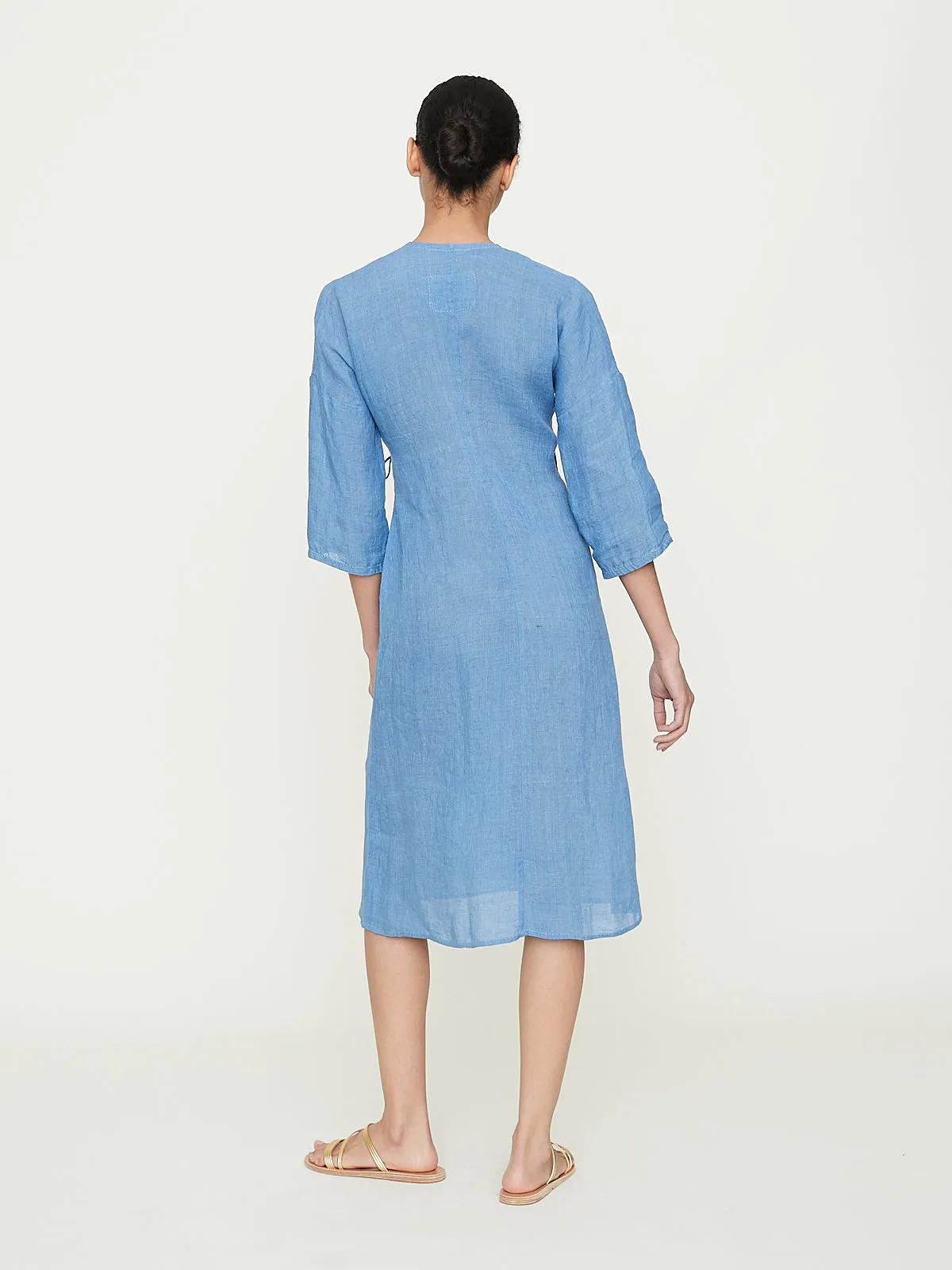 Wrap Dress in Denim