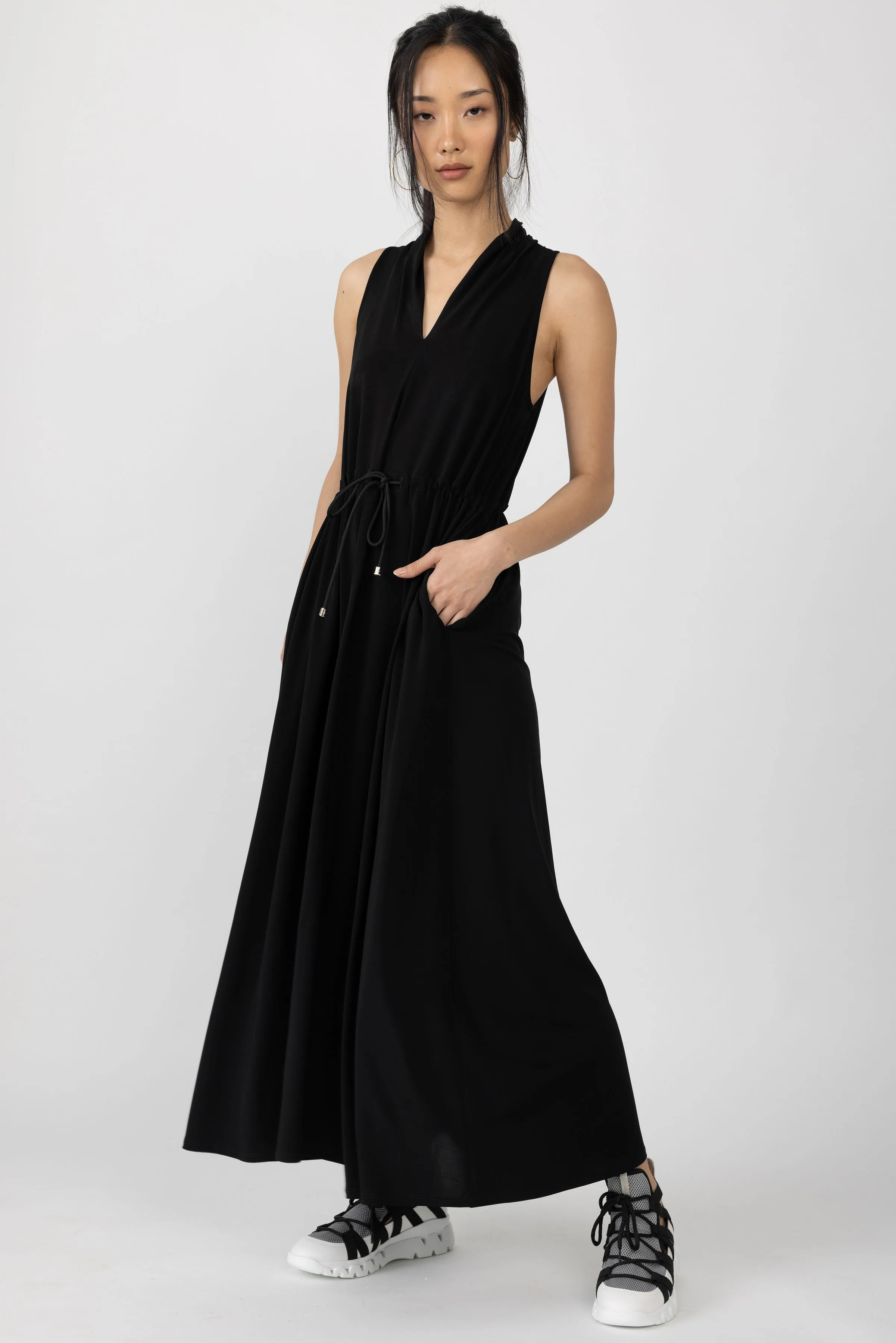Zitto Knit Jersey Dress in Black